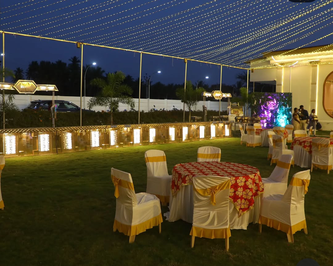 Sabari Mahal Dindigul night view — best marriage hall